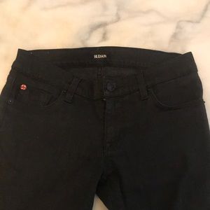 Hudson black skinny ankle jeans size 25